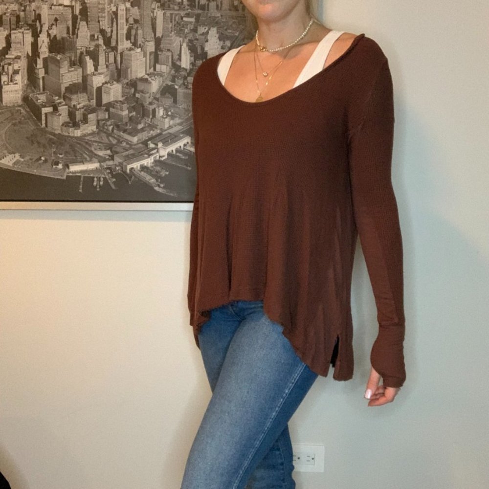 We the Free Malibu Thermal Long Sleeve with Thumbh